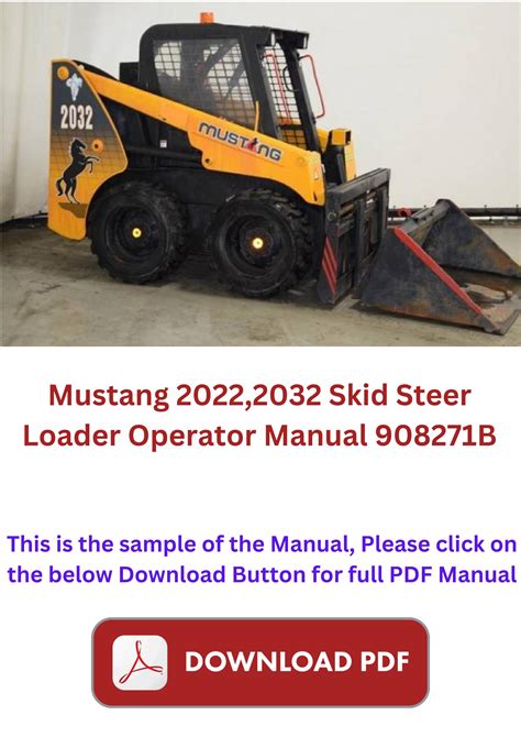 mustang 2032 skid steer loader